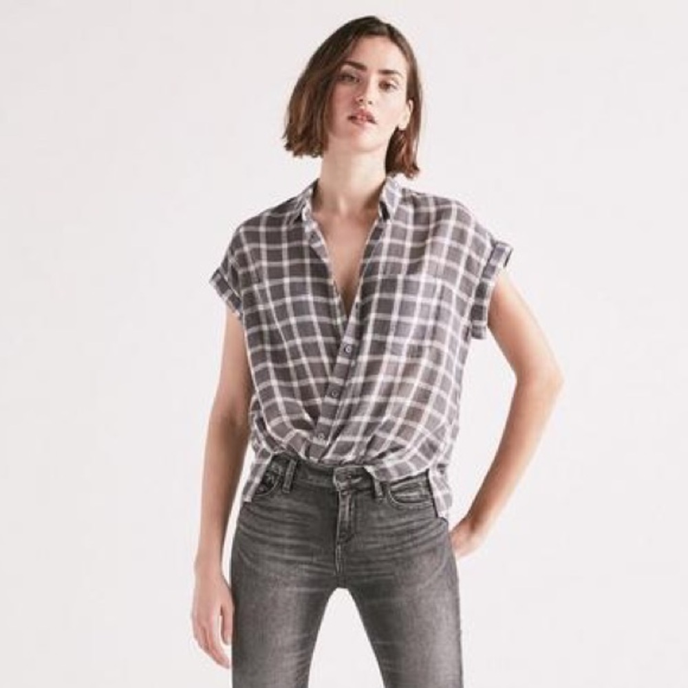 Lucky Brand Tie Back Shirt